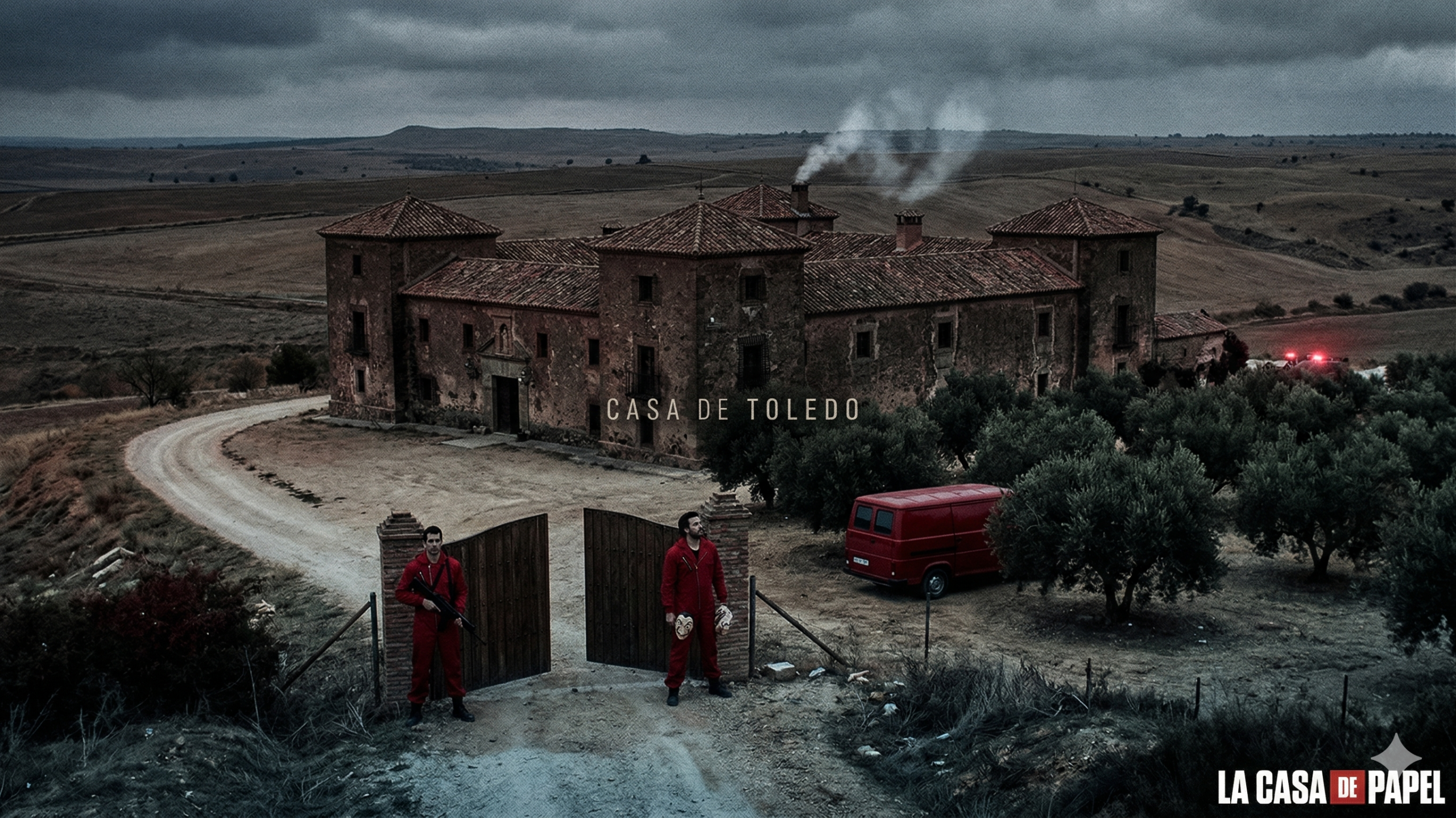 Finca El Gasco donde se rodó la Casa de Toledo en La Casa de Papel, Madrid
